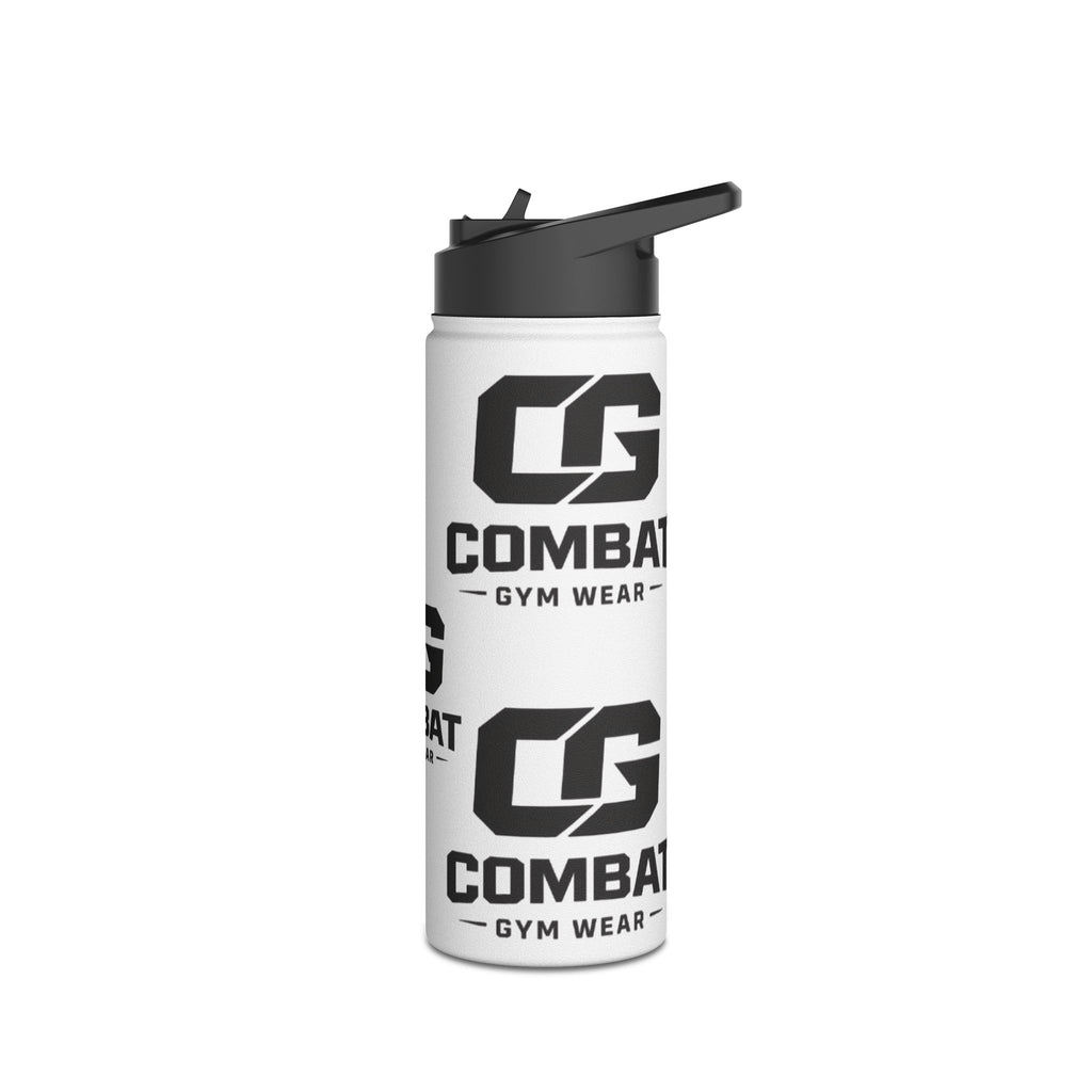 Combat Gym Stainless Steel Water Bottle – Standard Lid, Logo Pattern