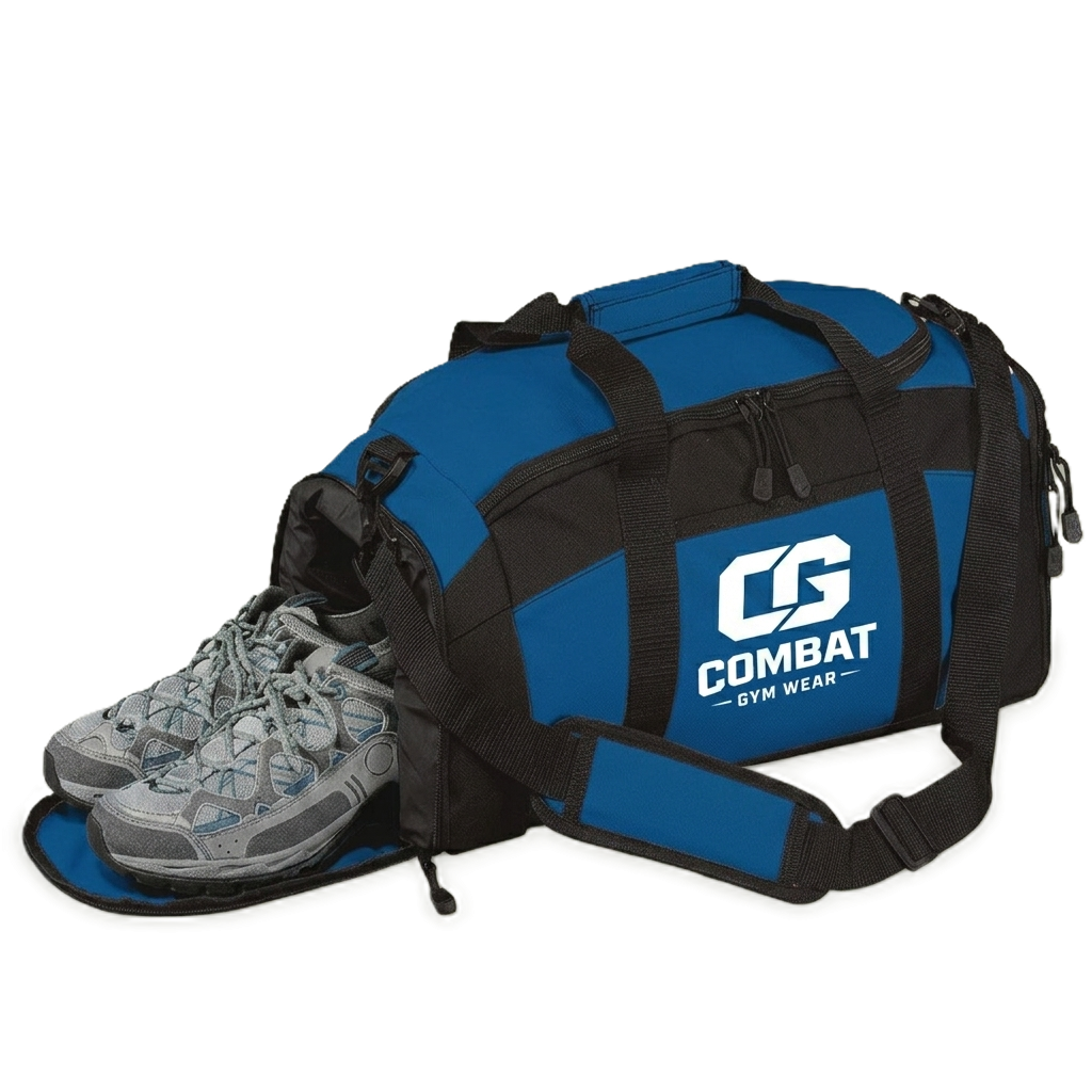 Gym Bag — Combat Gym Wear Duffle | Athletic Training Duffel with Logo
