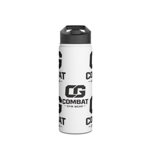 Combat Gym Stainless Steel Water Bottle – Standard Lid, Logo Pattern