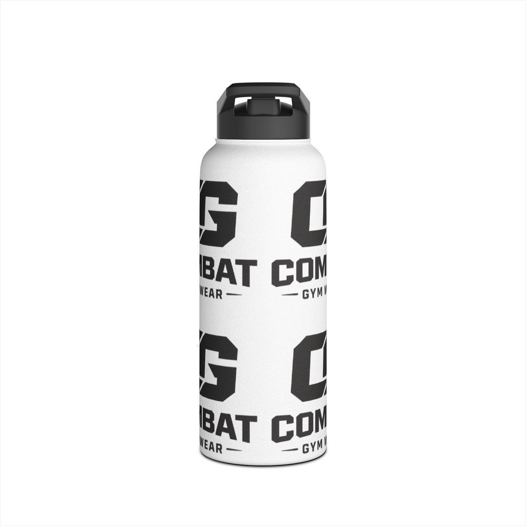 Combat Gym Stainless Steel Water Bottle – Standard Lid, Logo Pattern