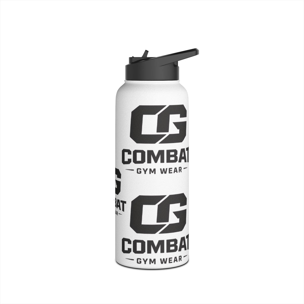 Combat Gym Stainless Steel Water Bottle – Standard Lid, Logo Pattern