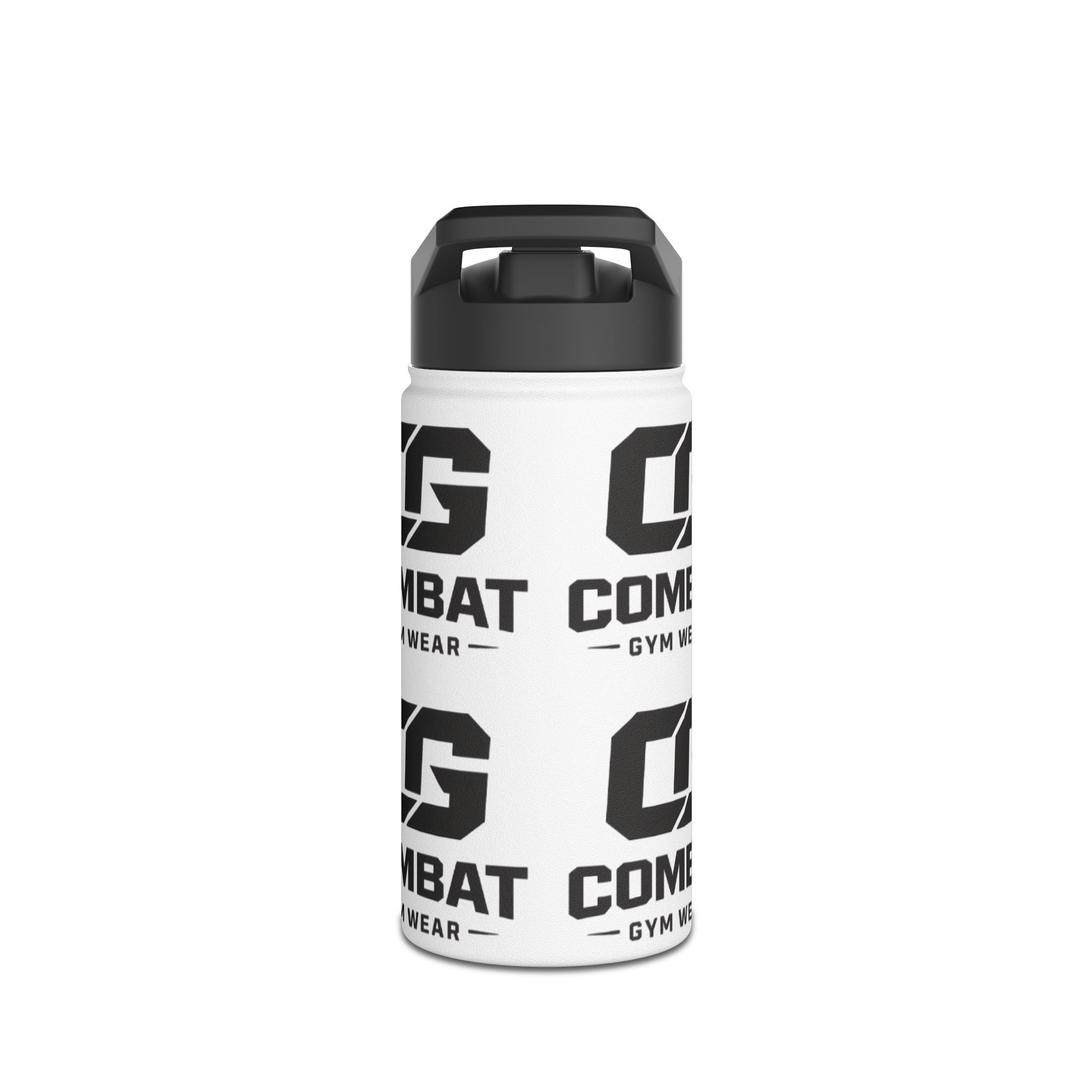 Combat Gym Stainless Steel Water Bottle – Standard Lid, Logo Pattern