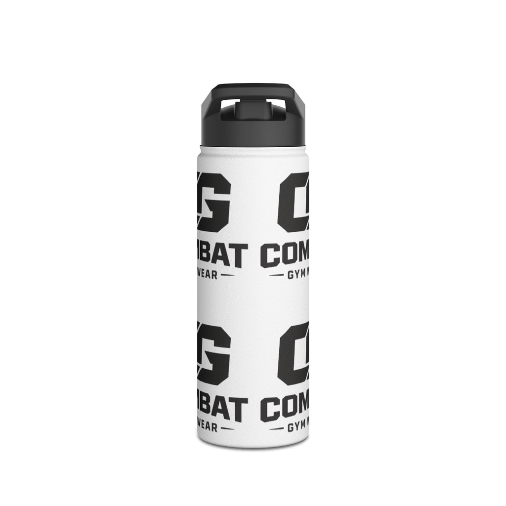 Combat Gym Stainless Steel Water Bottle – Standard Lid, Logo Pattern