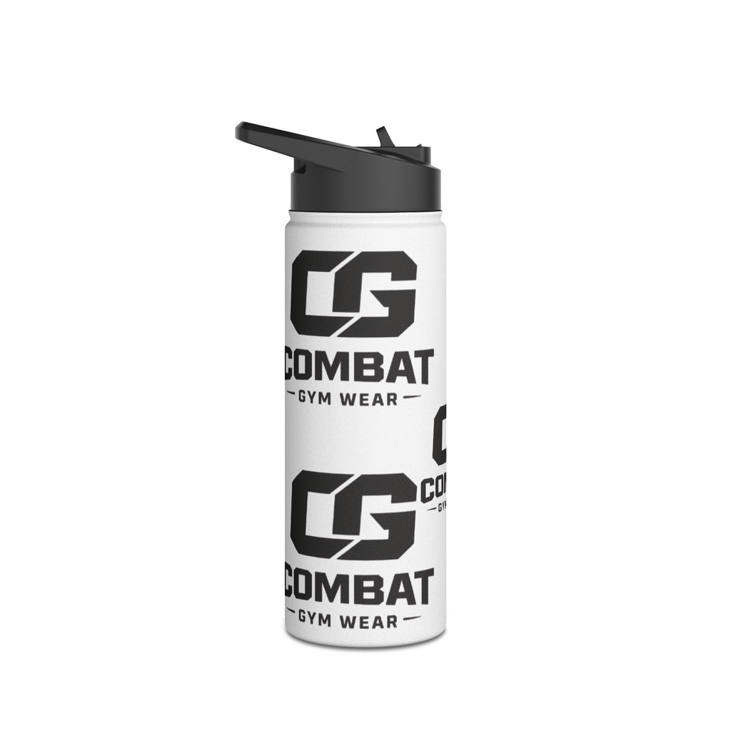 Combat Gym Stainless Steel Water Bottle – Standard Lid, Logo Pattern