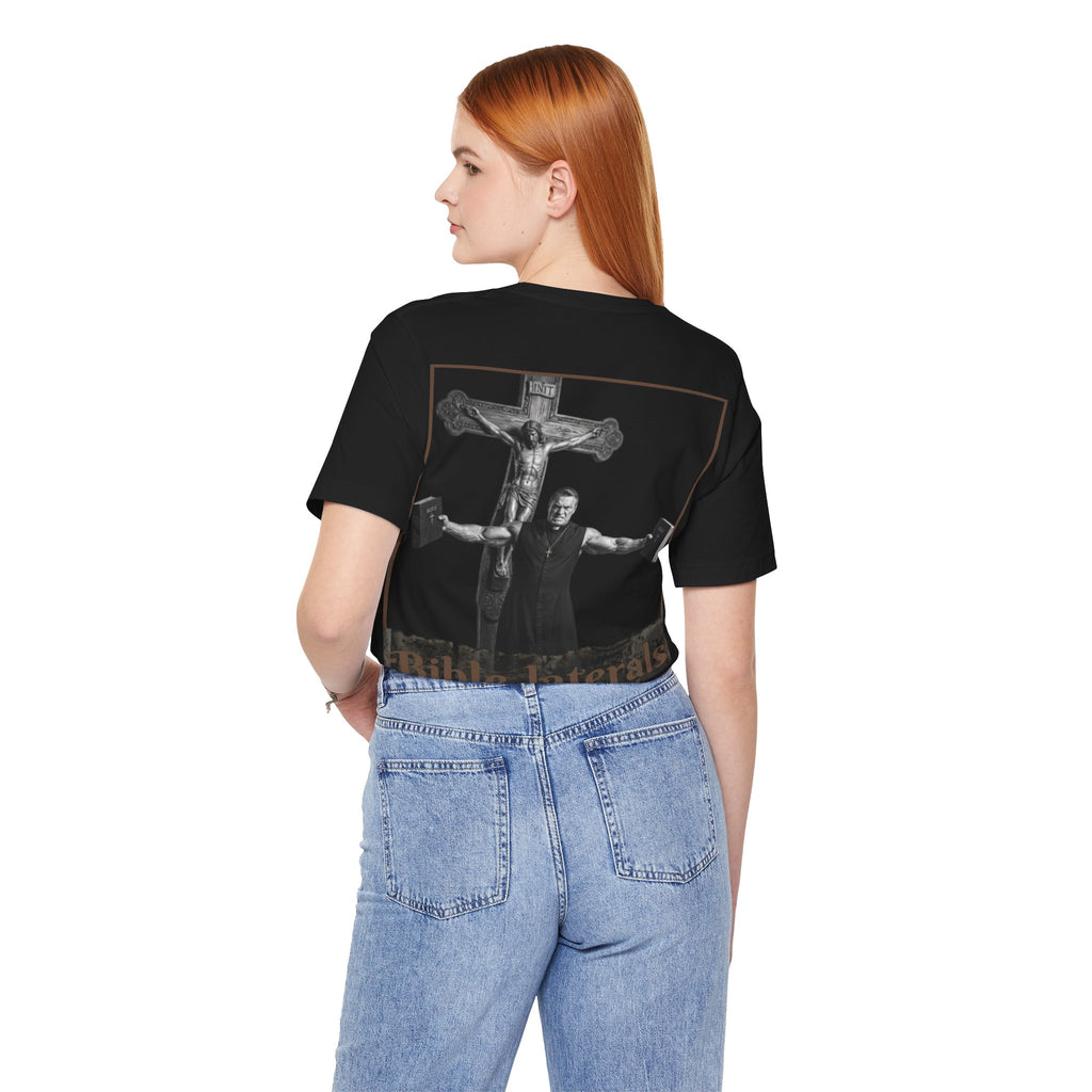Bible-laterals Graphic Tee — Crucifix Strength Christian Muscle T-Shirt
